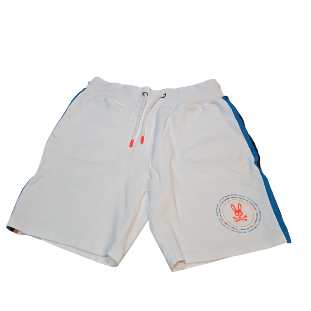 Psycho Bunny Shorts - Ovington Sweatshorts - White - Size S